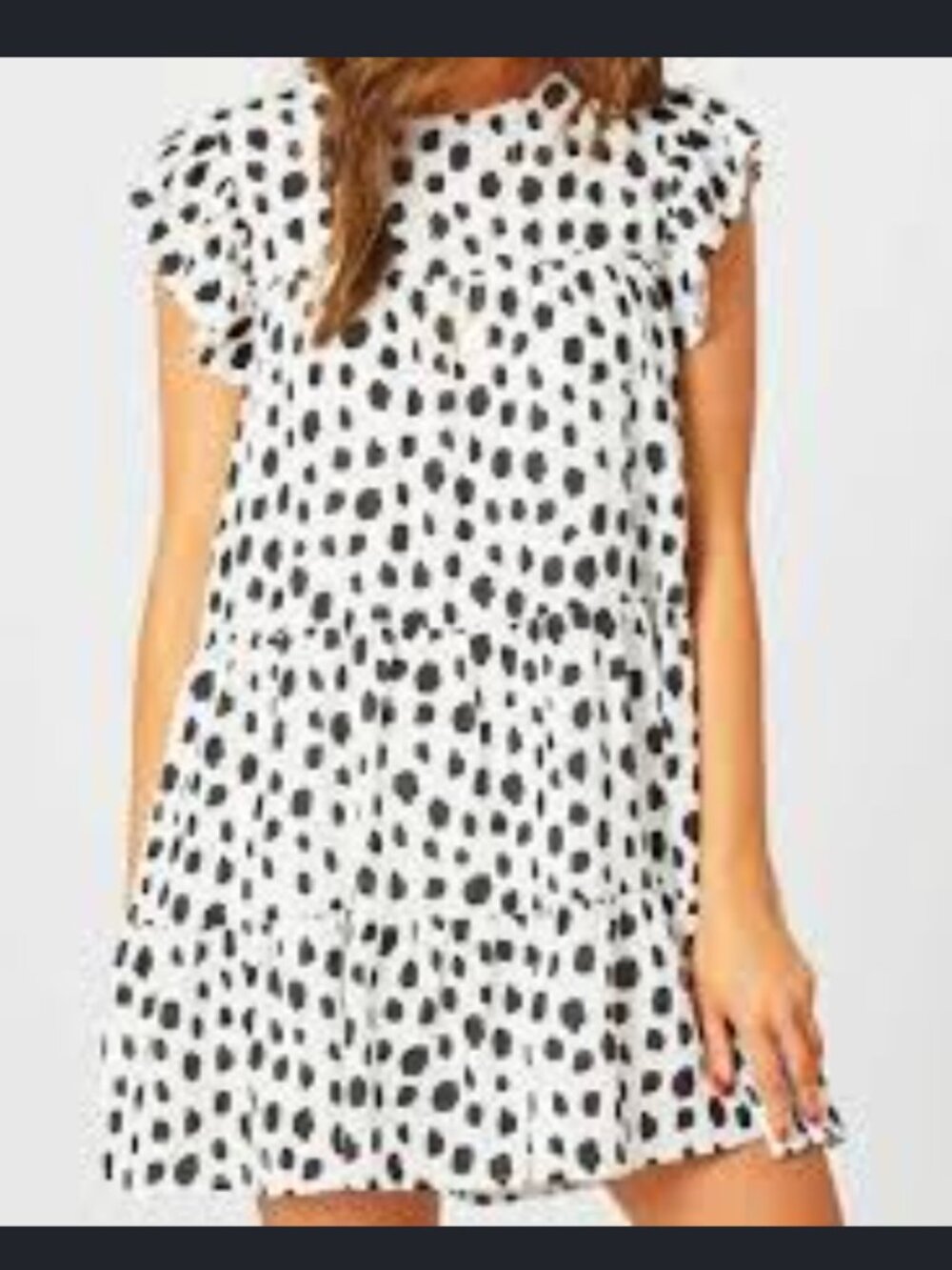 Altar'd State Dalmatian print babydoll mini dress